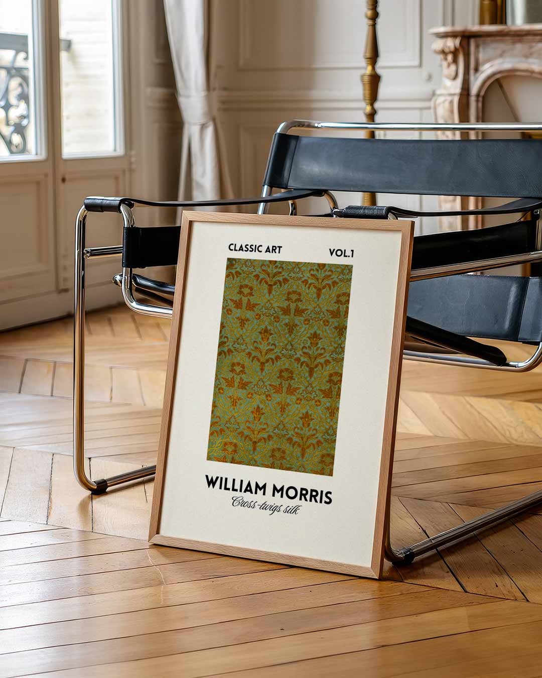 William Morris Cheadle Design Silk – William Morris poster in staand formaat