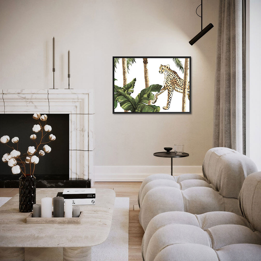Jungle scène – liggende wanddecoratie