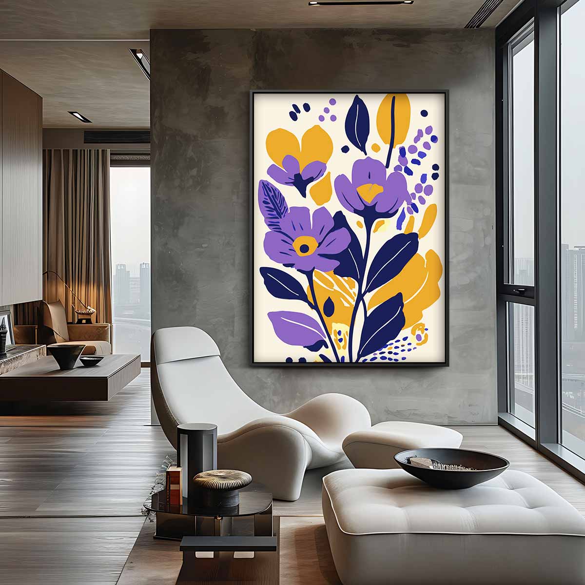 Kleurrijke Bloemenpracht – canvas kunstwerk als wanddecoratie