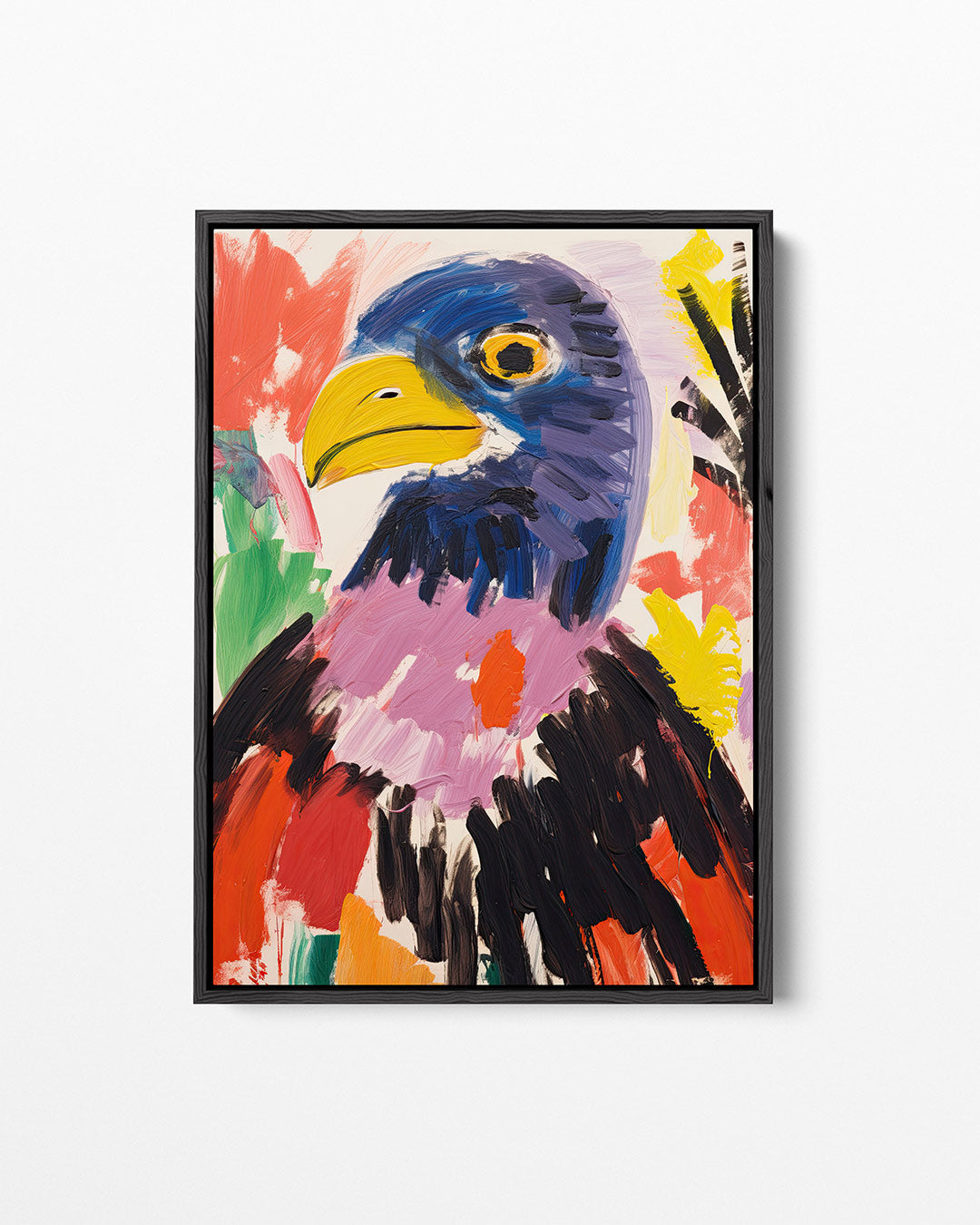 Vogels in levendige kleuren – staand wanddecoratie kunstwerk