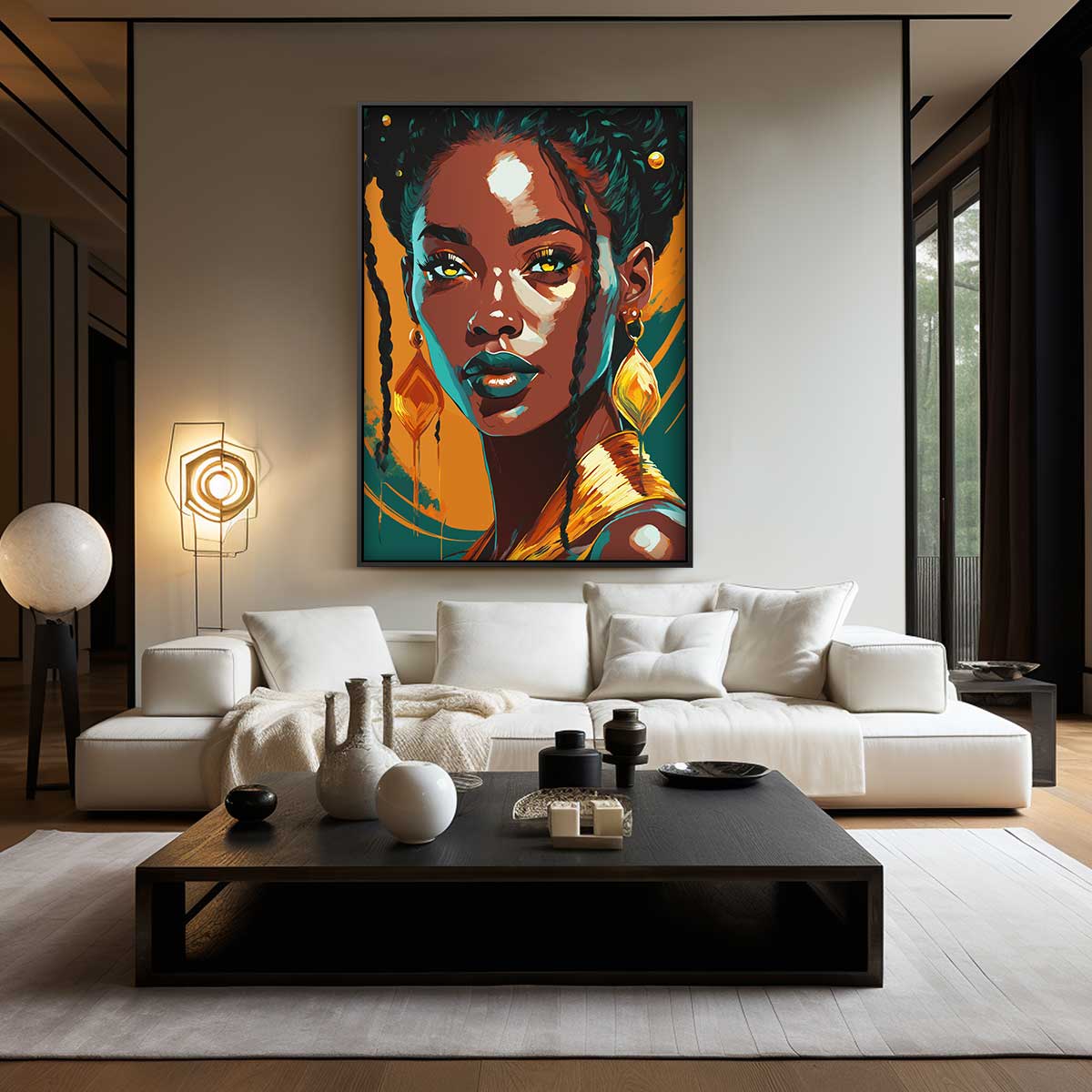 Krachtige Vrouwelijke Expressie – staand kunstwerk voor modern interieur