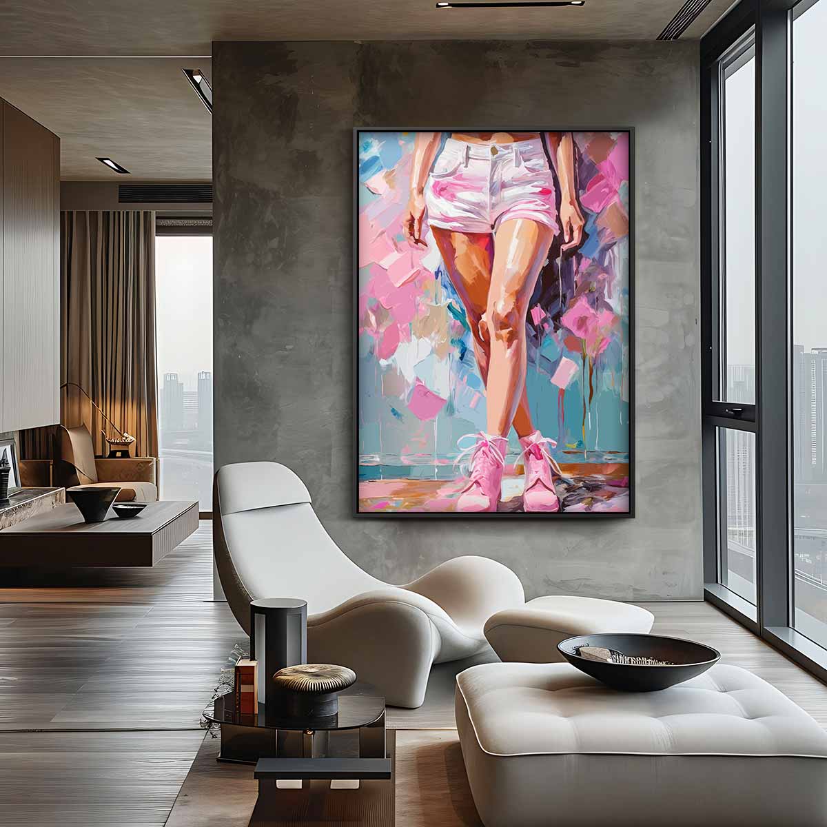 Stijlvolle Zomerwandeling – staand kunstwerk voor modern interieur