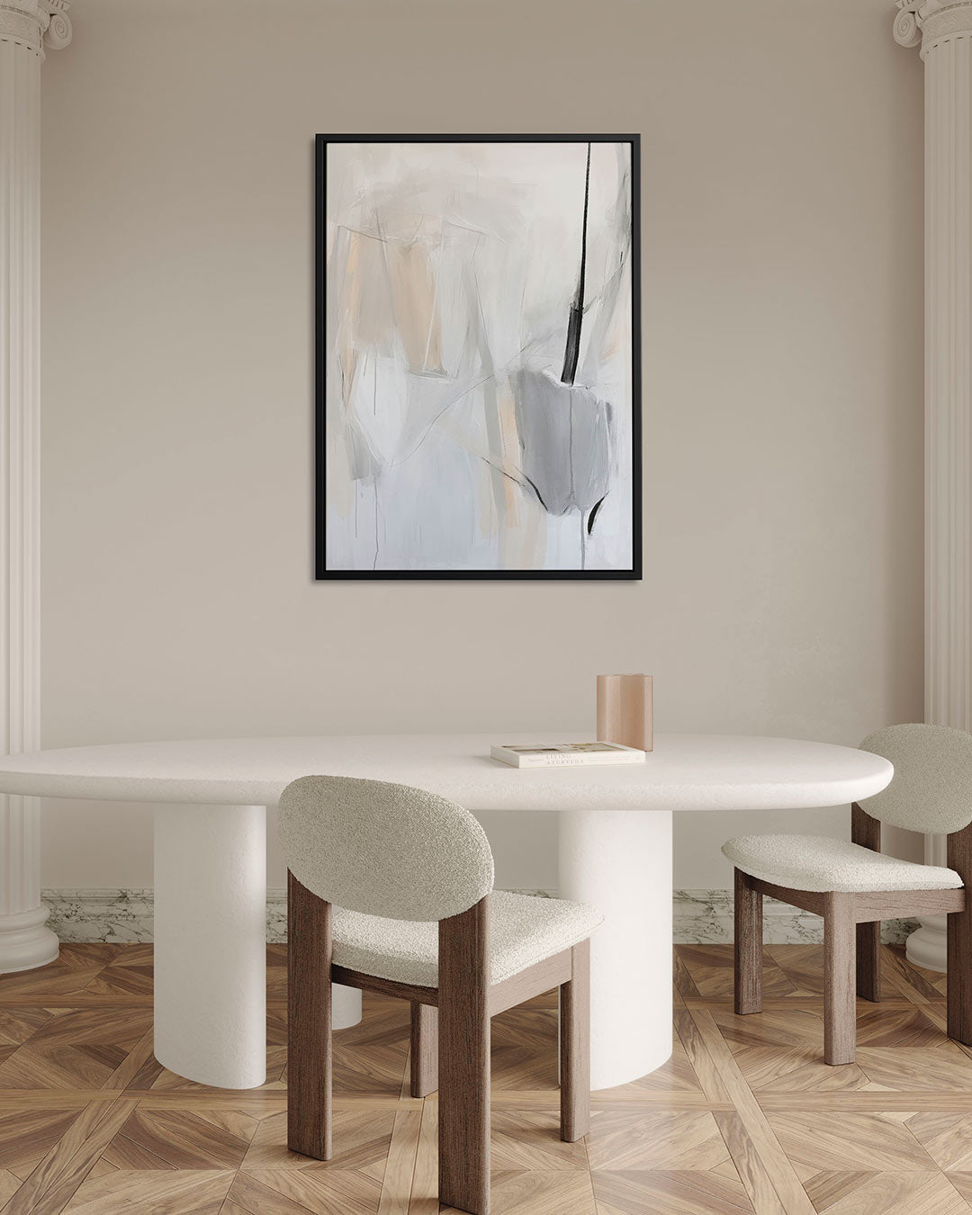 Lichte vormen compositie – staand wanddecoratie kunstwerk