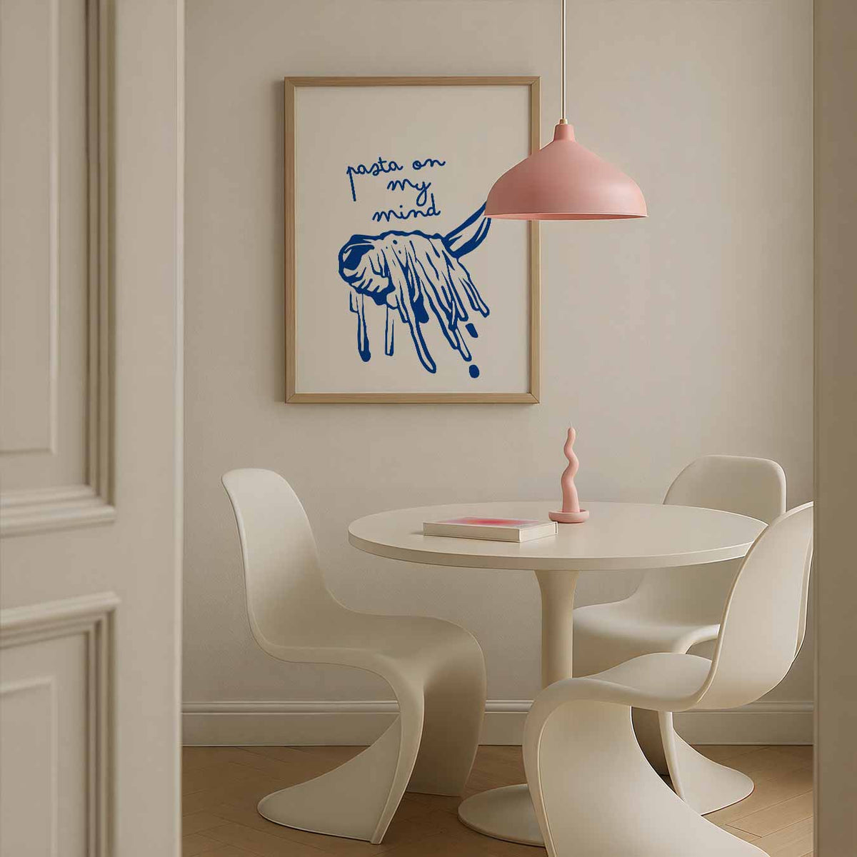Pasta Love – culinaire wandkunst als portret poster
