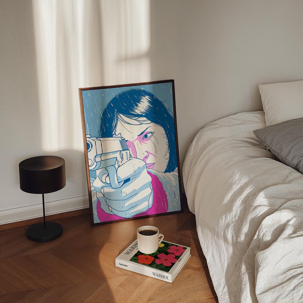 Stoere Vrouw – staande zomer wanddecoratie van WallArtistic