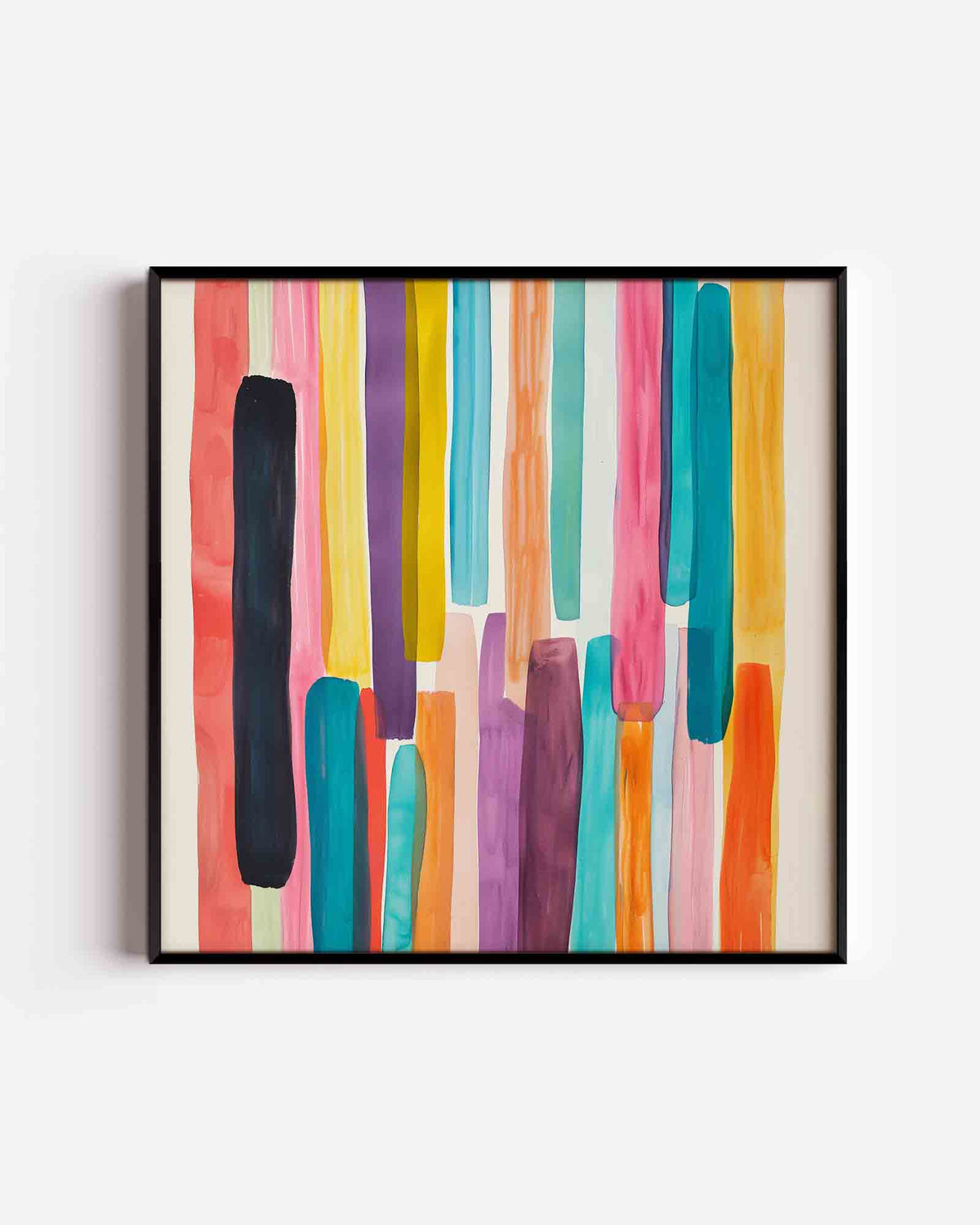 Verticale strepen – design vierkante poster als wanddecoratie