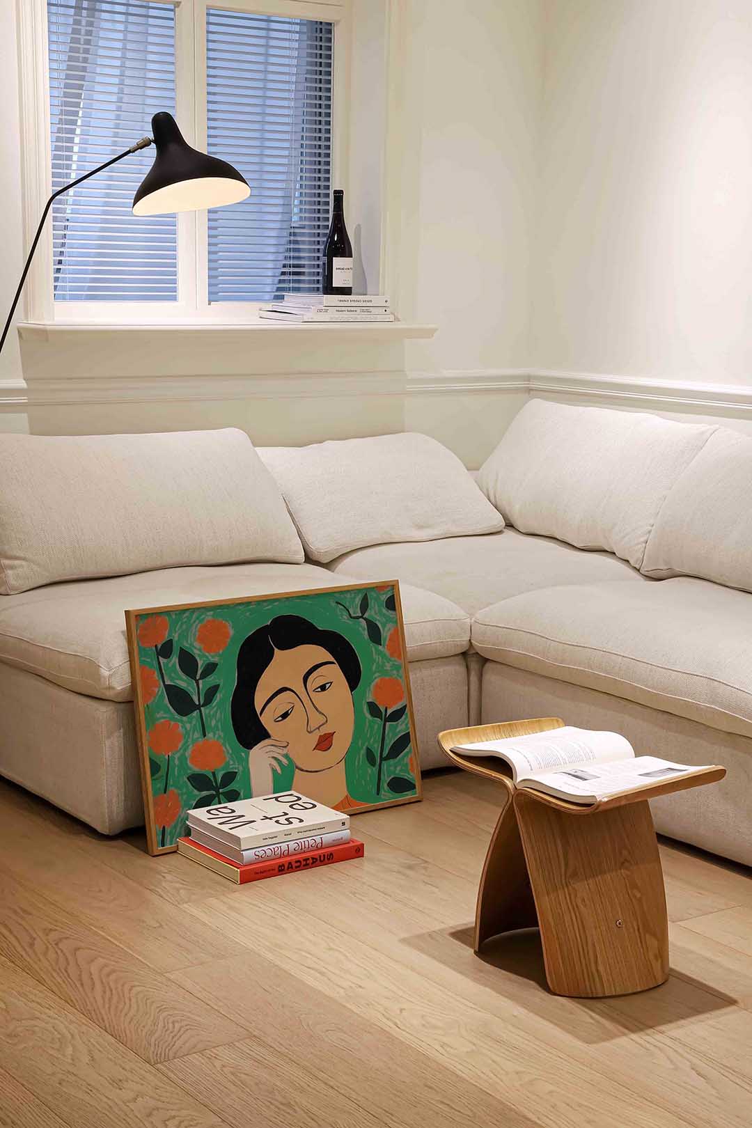 Vrouw met bloemen – vrouwelijke portretkunst als landscape poster