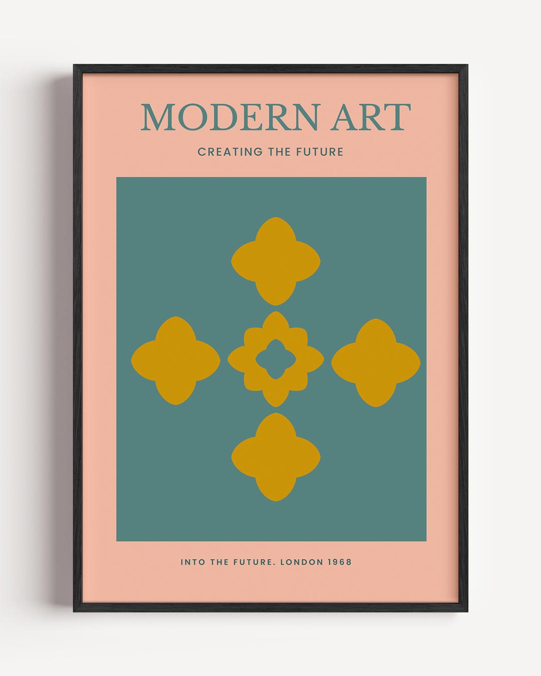 Moderne Kunst Bohemian – elegante portret poster als wanddecoratie