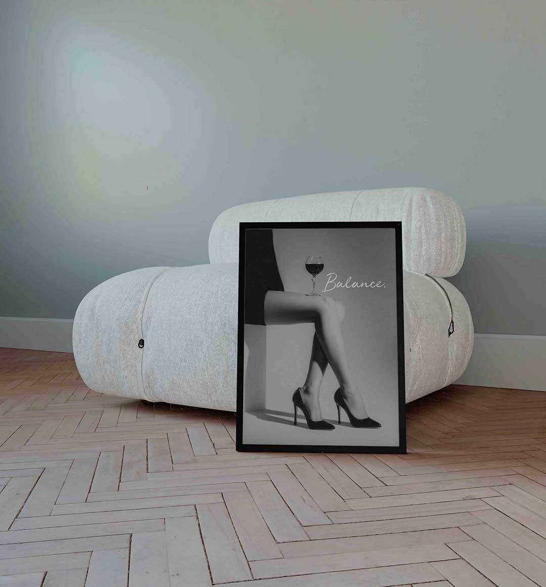 Balance – Pop Art wandkunst als portret poster