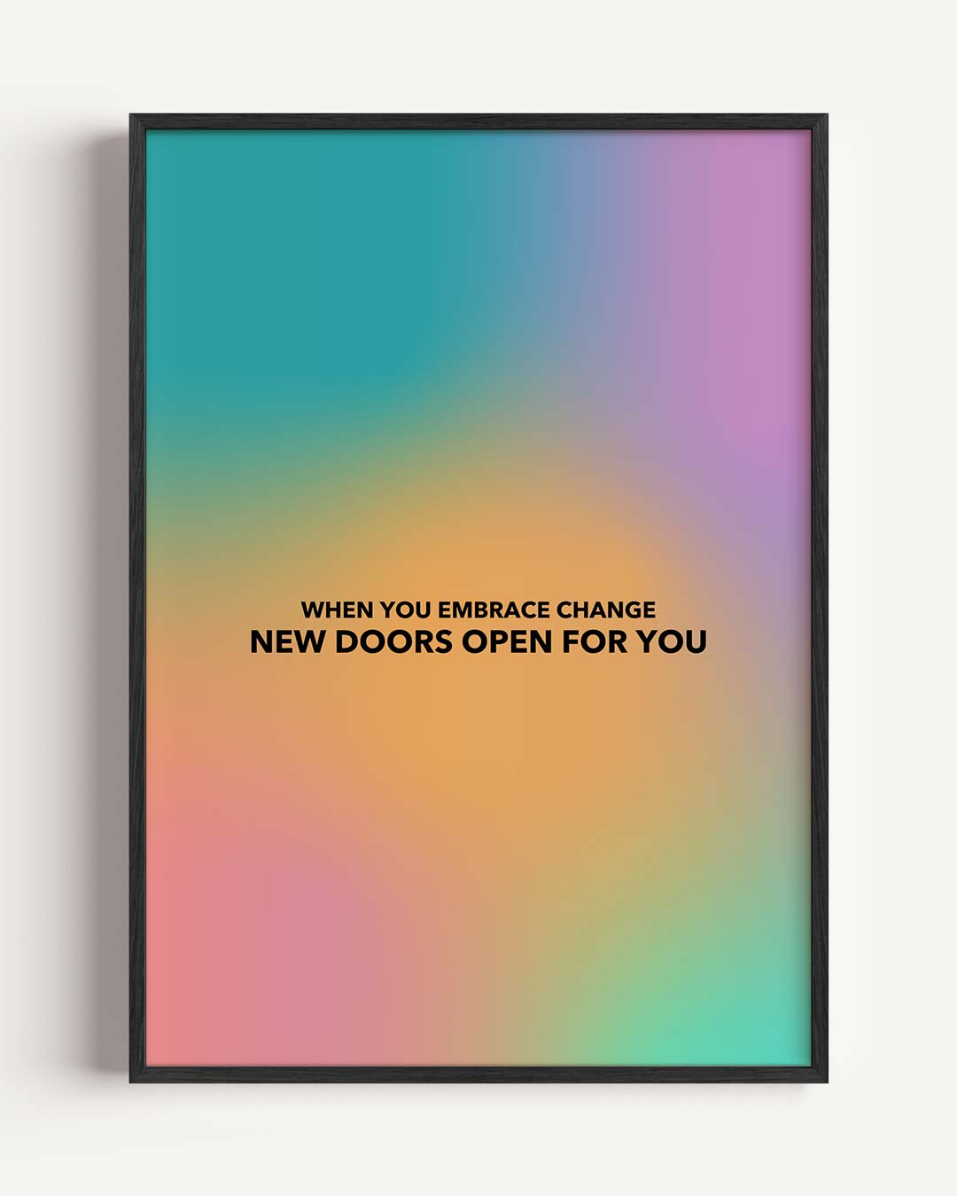 Inspirerende Deuren – mindful portret poster als wanddecoratie