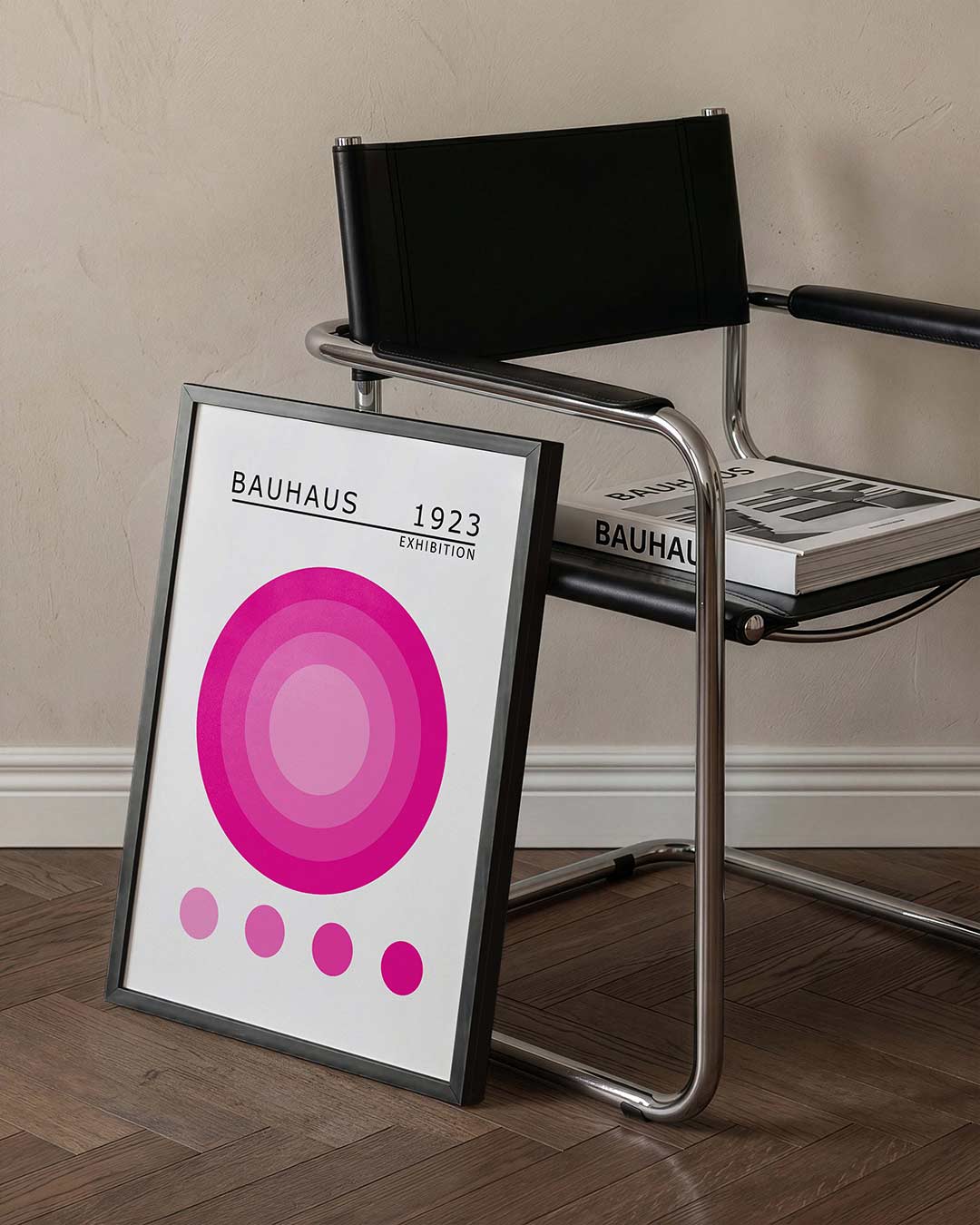  – staande Bauhaus poster voor aan de muur