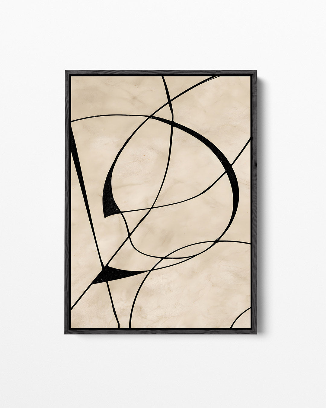 Organische lijnenspel – staand wanddecoratie kunstwerk