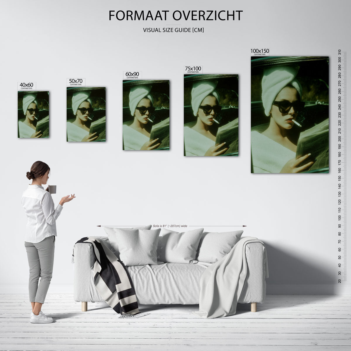 Abstract – staande wanddecoratie van WallArtistic