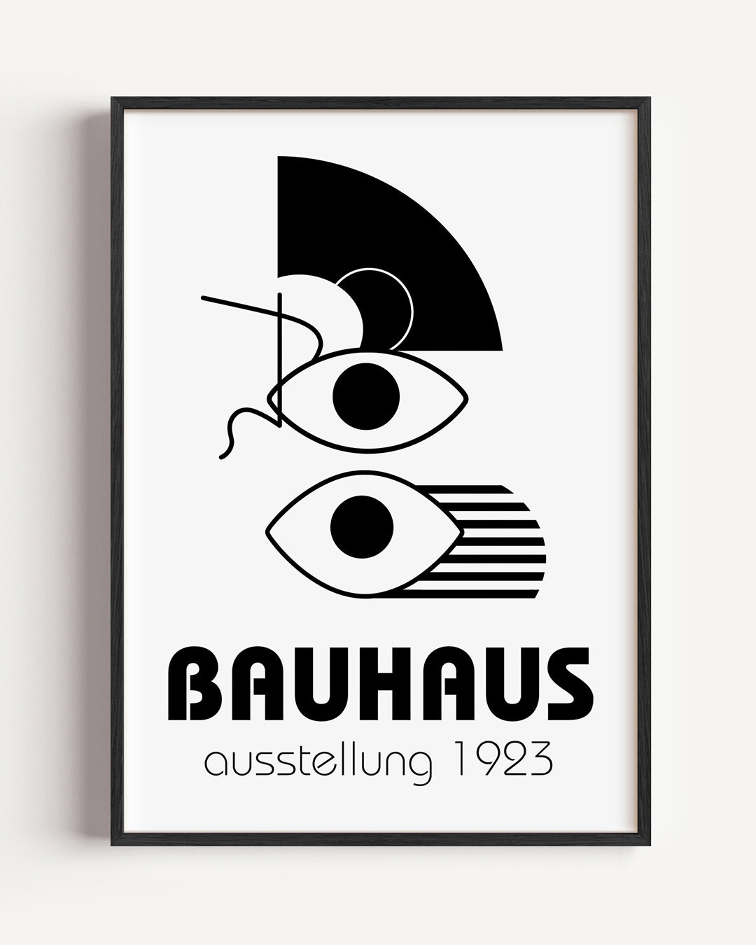 Vormen en lijnen – staande Bauhaus poster als wanddecoratie