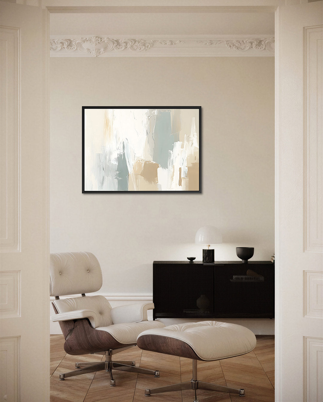 Zachte kleuren compositie – Harmonie – liggende wanddecoratie