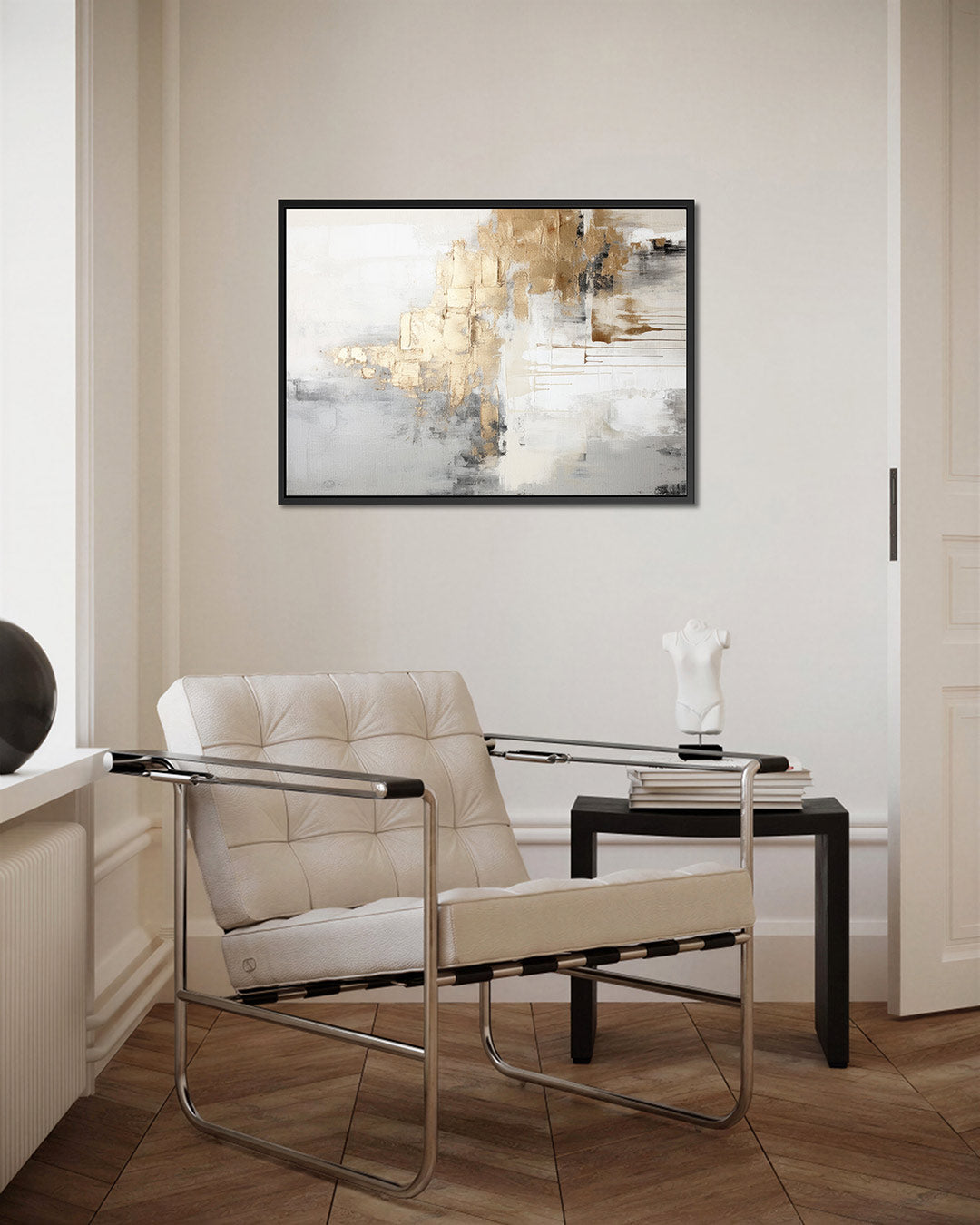Gelaagde texturen – Liggende wanddecoratie – kunstwerk op canvas, dibond of plexiglas