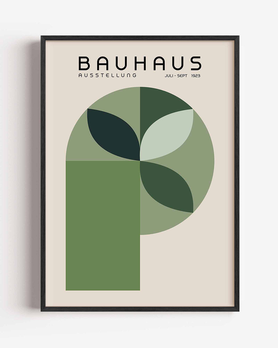 Vorm en balans – staande Bauhaus poster als wanddecoratie
