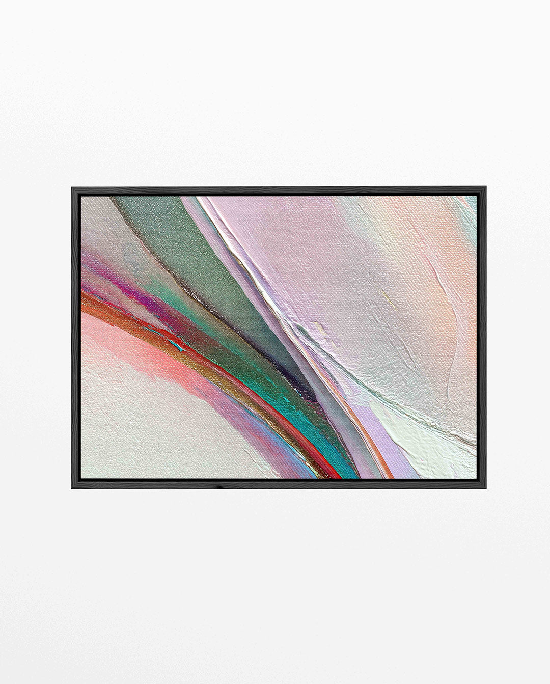 Kleurrijke vegen – liggend abstract kunstwerk