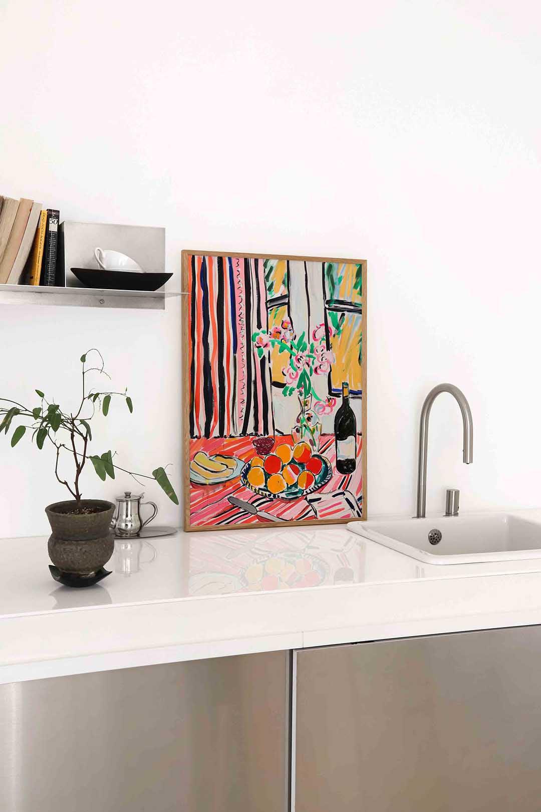 Fruit en wijn – staande keuken wanddecoratie van WallArtistic