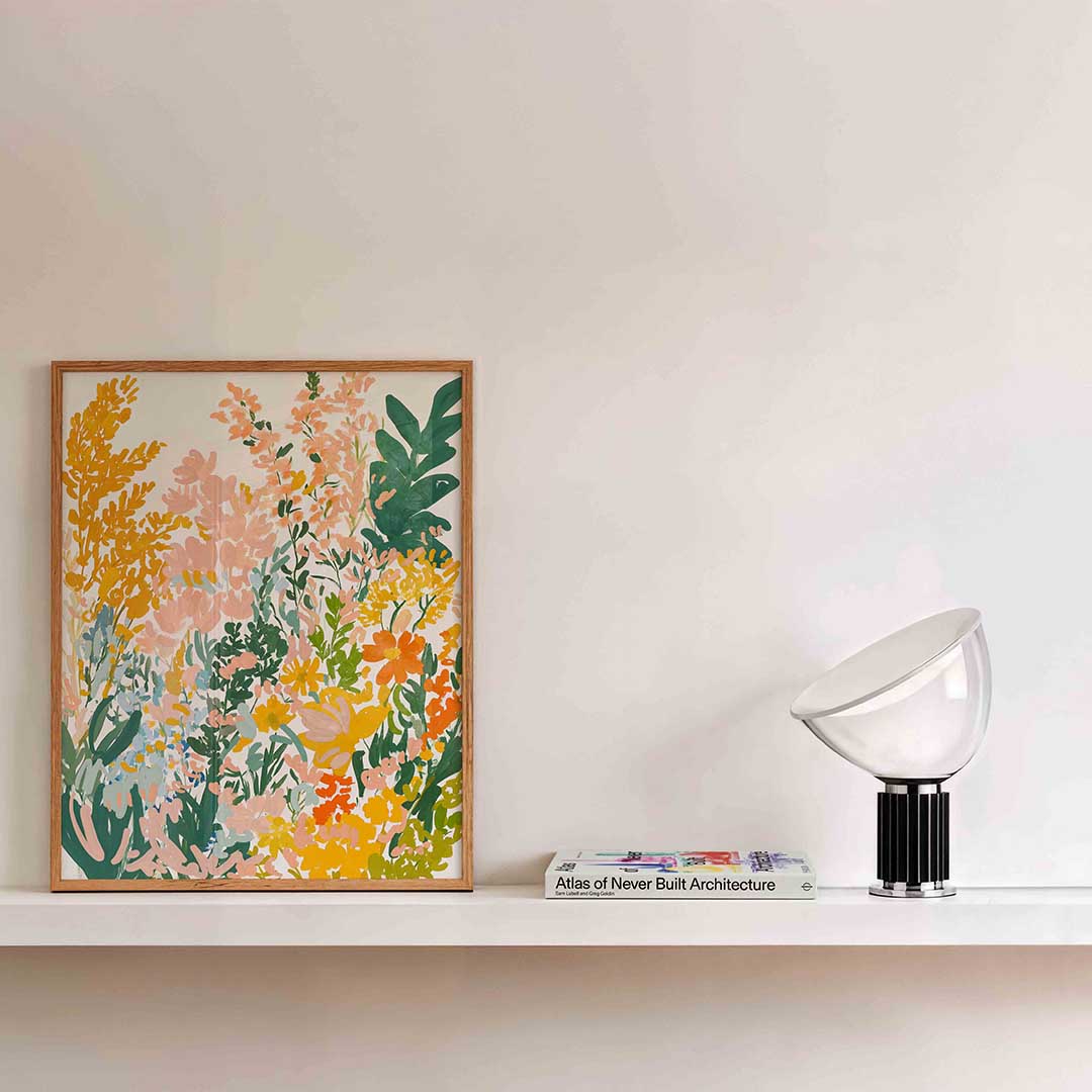 Bloemenpracht – bloemen wandkunst als portret poster