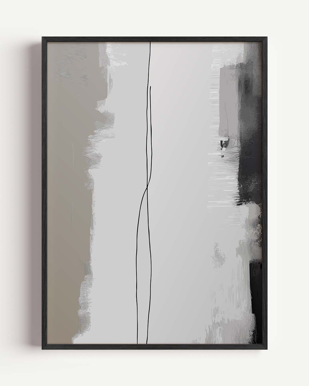 Minimalistische Abstracte Kunstposter – kleurrijke abstracte portret poster als wanddecoratie