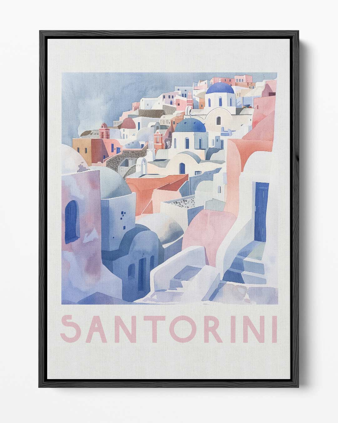 Santorini Droomlandschap – portret kunstwerk als wanddecoratie