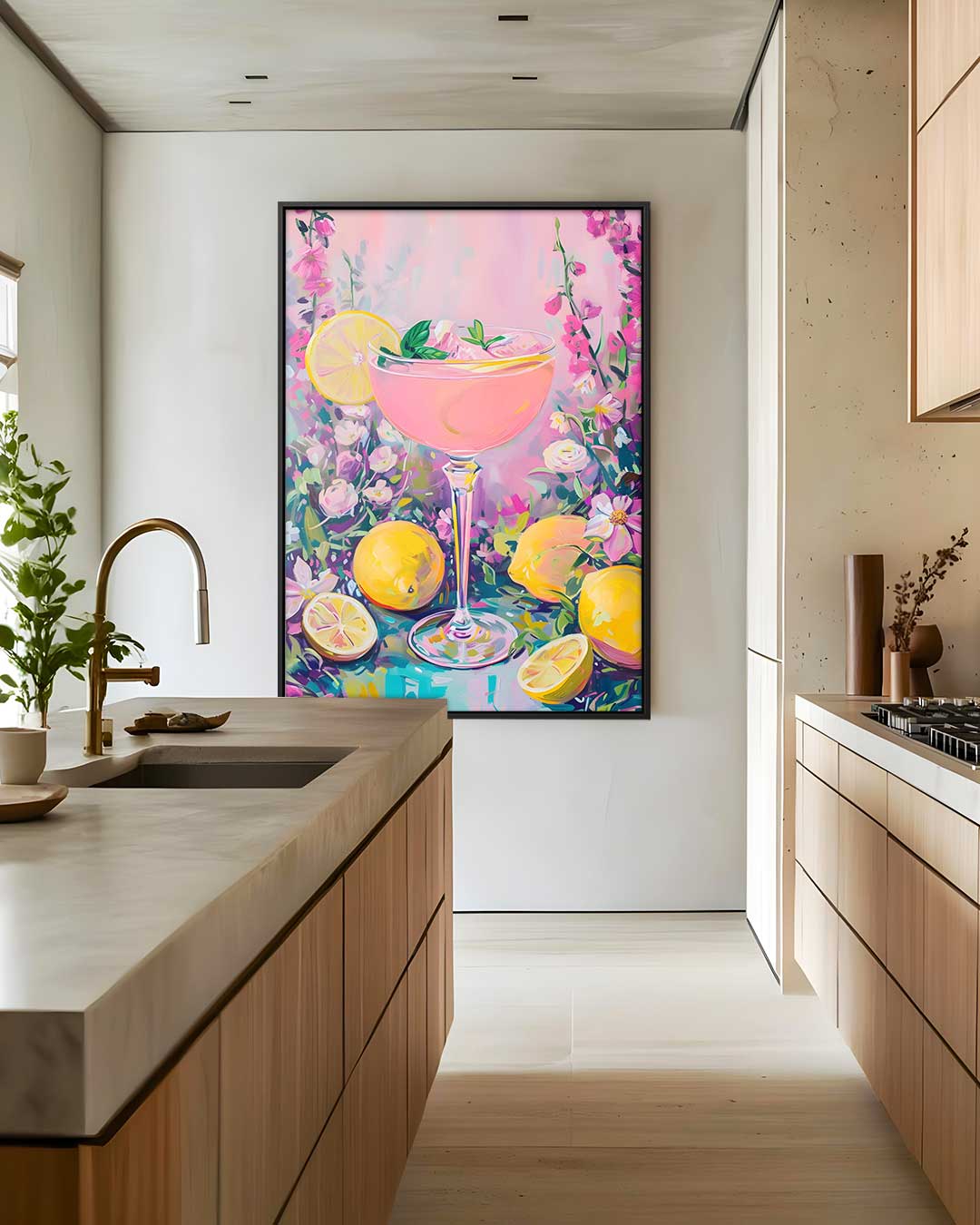 Citrus Bloemenpracht – modern portret kunstwerk van WallArtistic