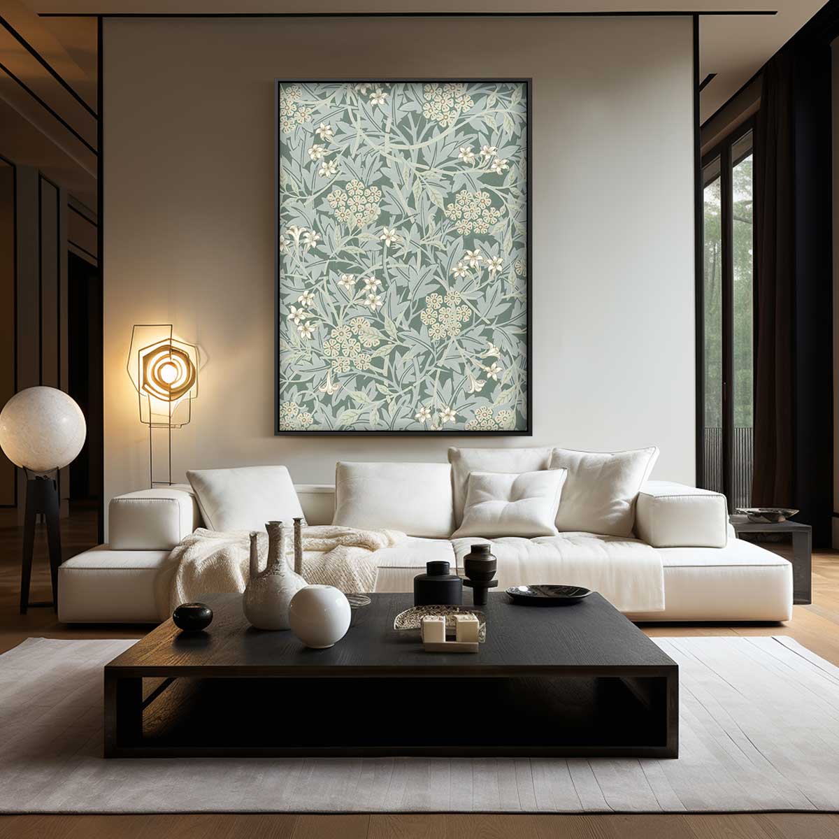 Bloemenpracht in Pastel – staand kunstwerk voor modern interieur