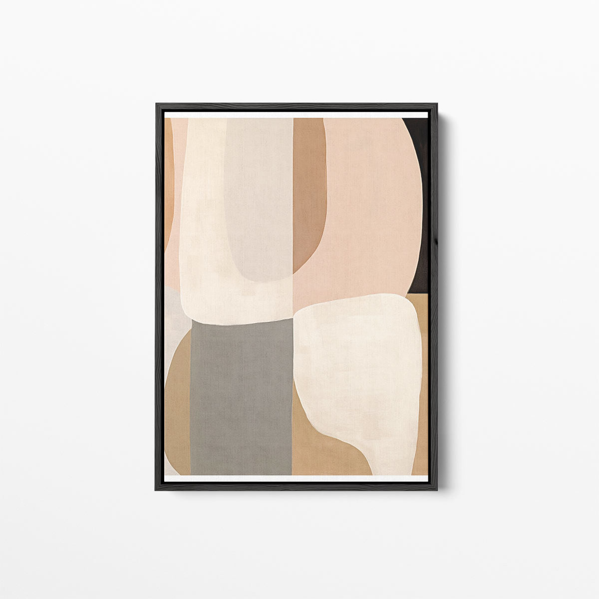 Warm Elegantie Abstract Schilderij – canvas kunstwerk als wanddecoratie