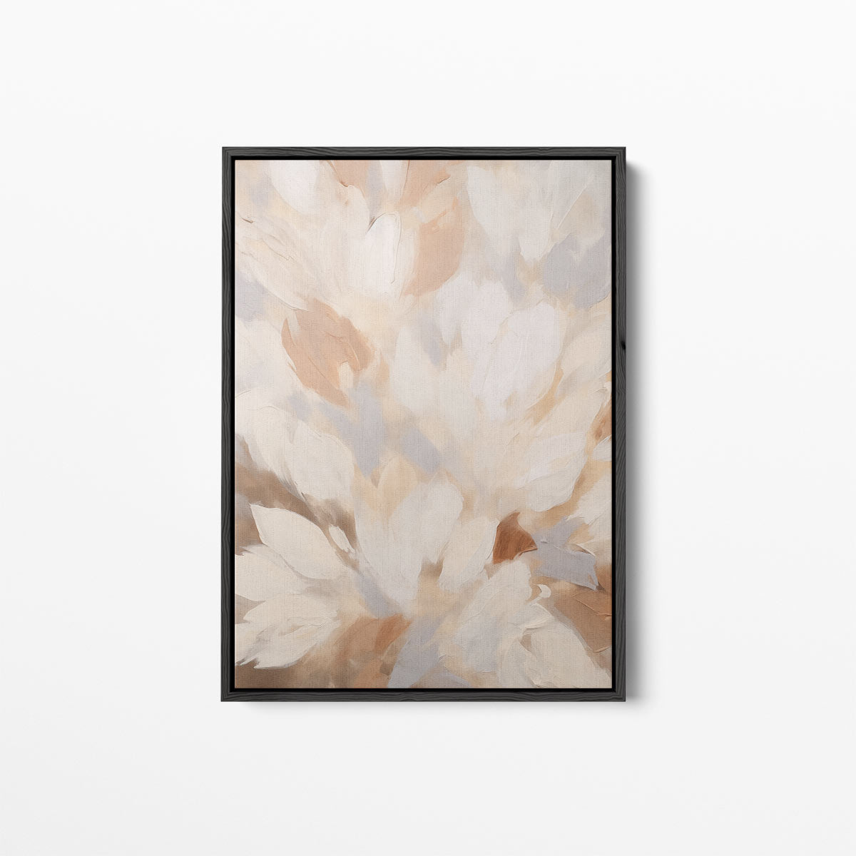 Bloemen in Neutrale Tinten – canvas kunstwerk als wanddecoratie