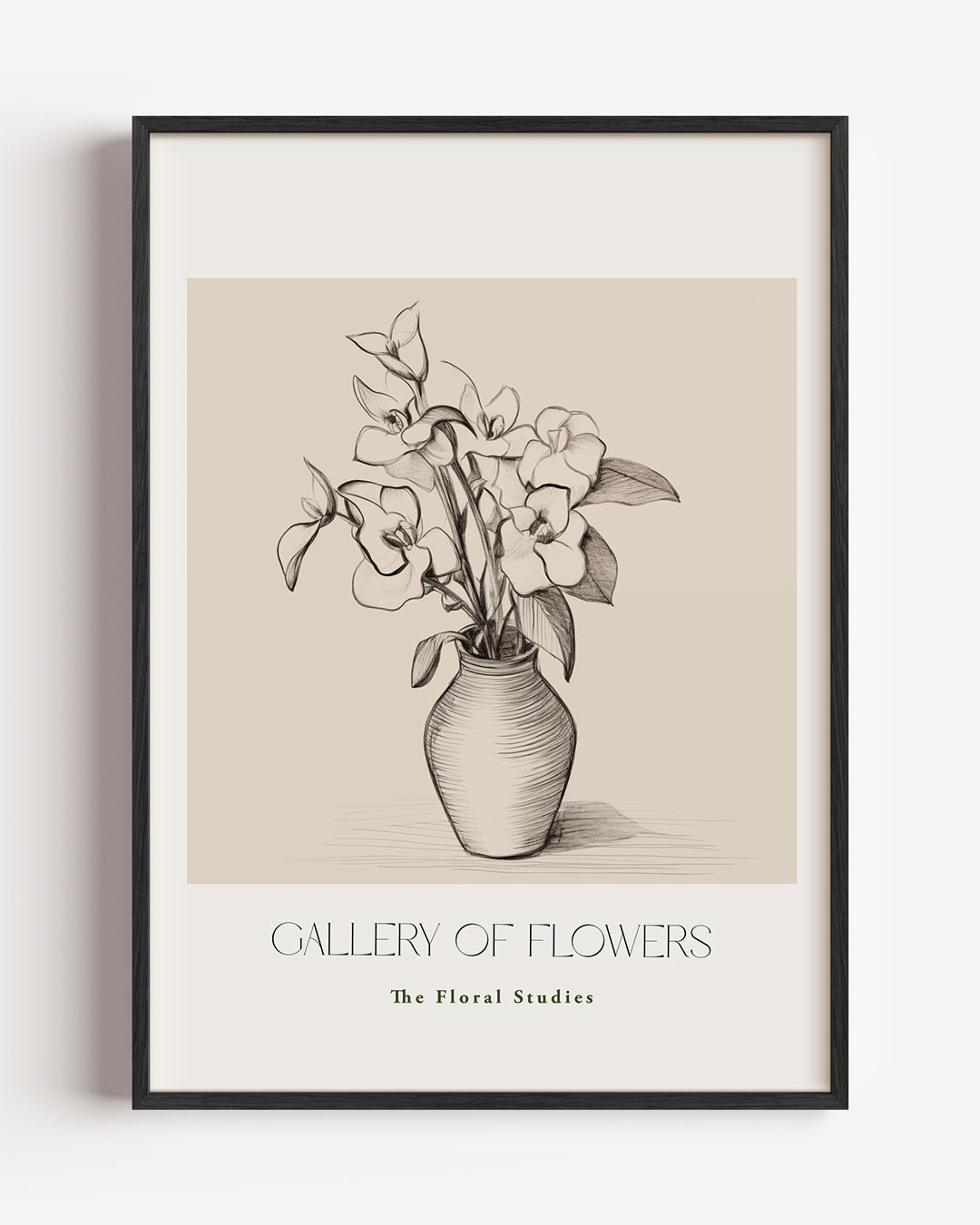 Elegante Bloemenstudie – bloemen portret poster als wanddecoratie