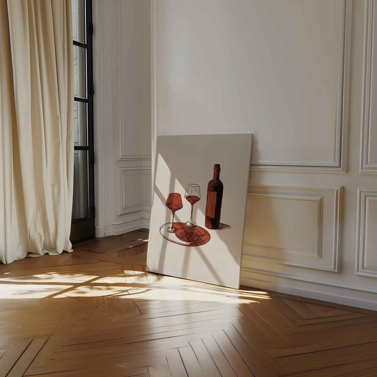Italiaans Avondje – staand kunstwerk voor modern interieur