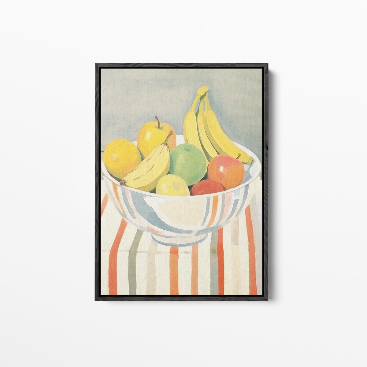 Kleurrijke Fruitmand in Impressionistische Stijl – canvas kunstwerk als wanddecoratie