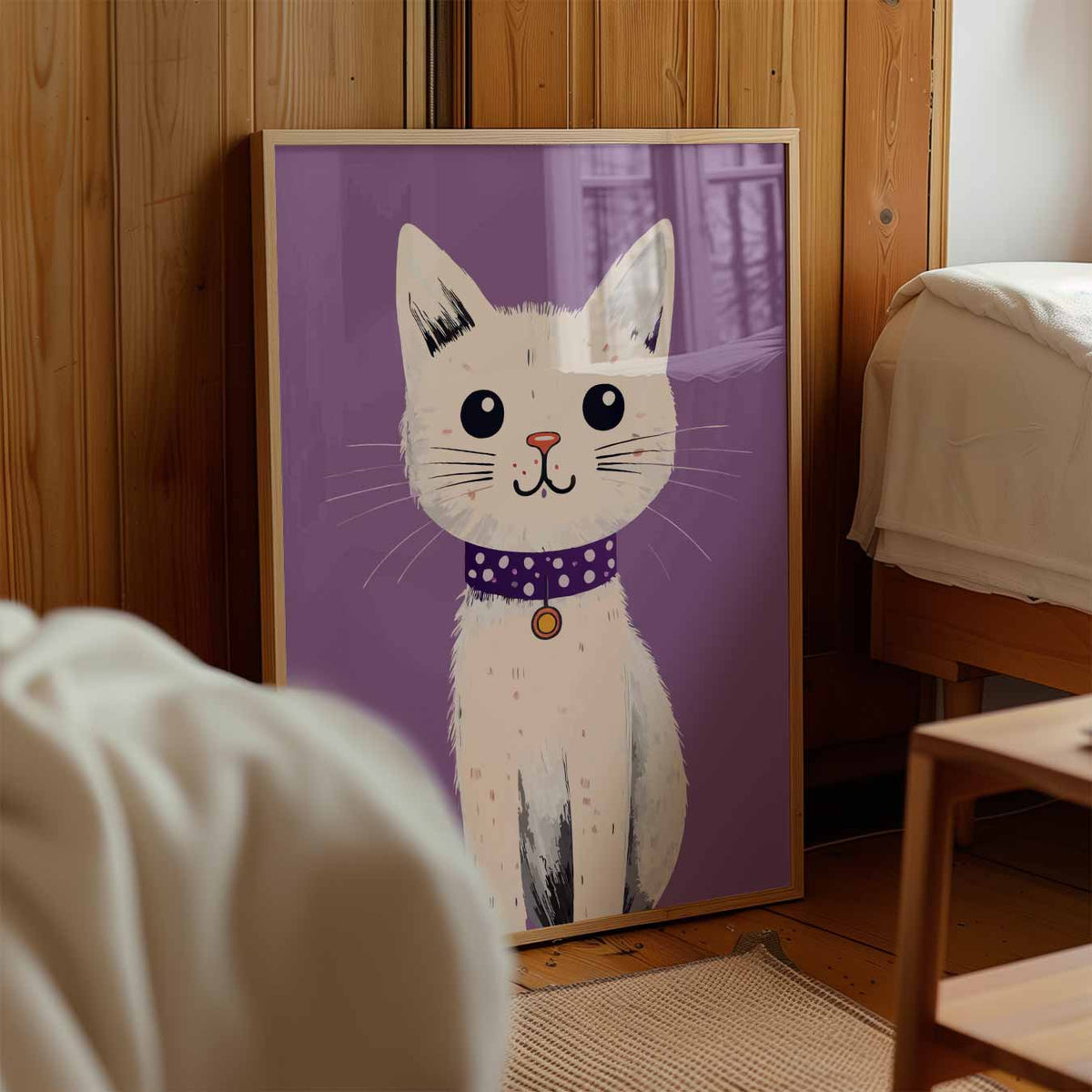 Schattige Kat – kinderposter in staand formaat