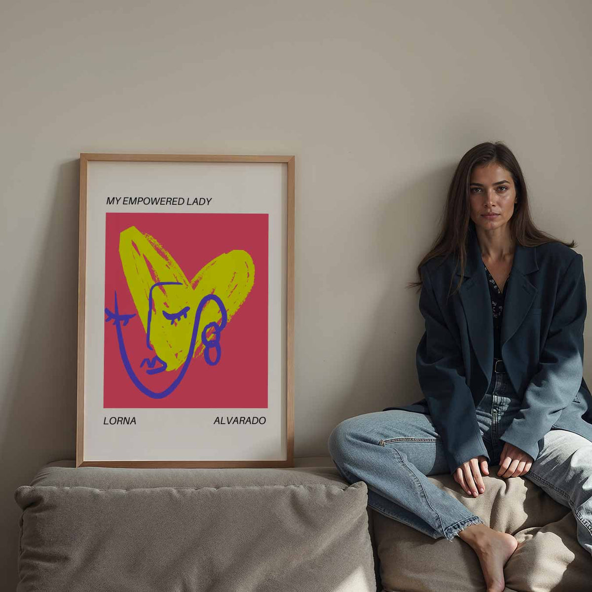 My Empowered Lady – Streetart wandkunst als portret poster