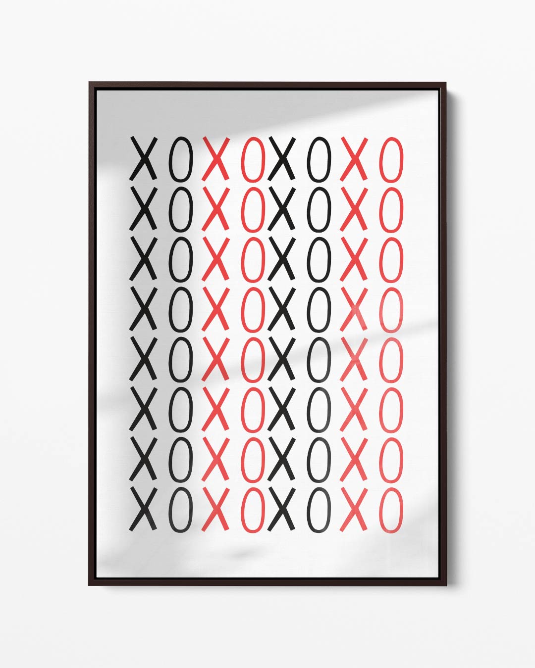 XOXO Moderne Kunstprint – portret kunstwerk als wanddecoratie