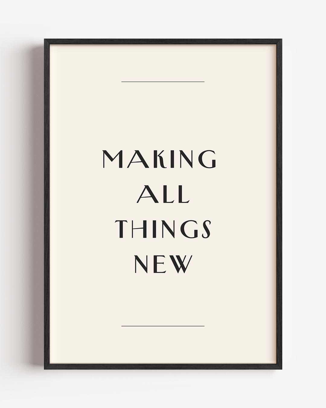 Inspirerende Nieuw Begin – kerst portret poster als wanddecoratie