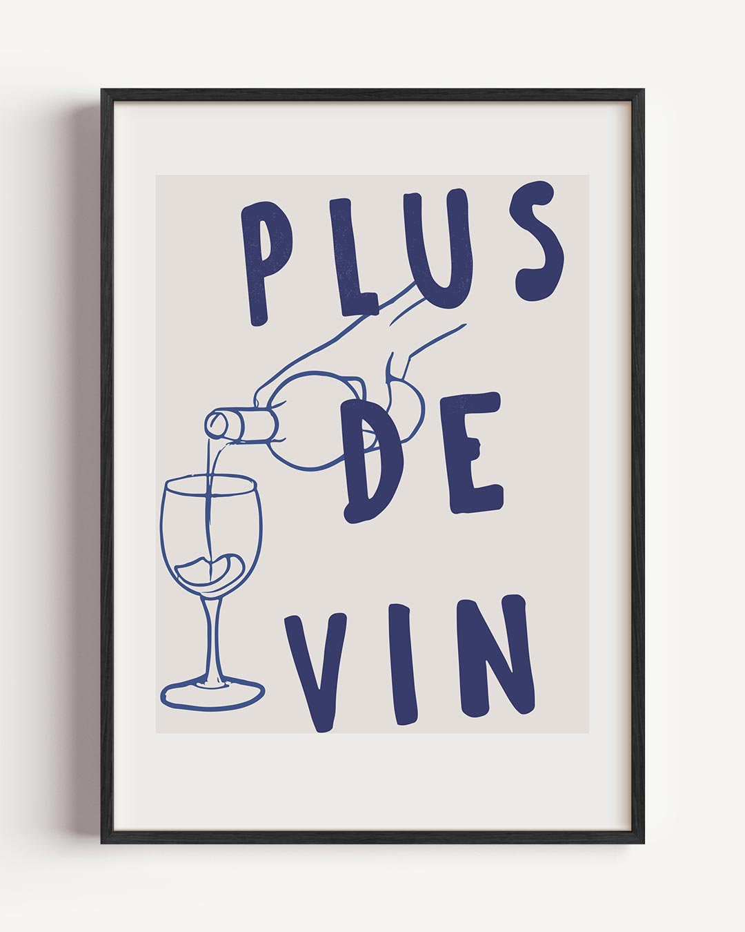 Charmante Franse Wijnposter – keuken portret poster als wanddecoratie