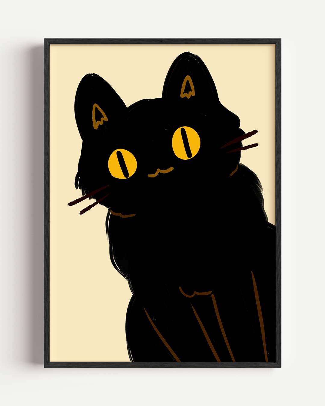 Mystieke Kattenblik – kids portret poster als wanddecoratie