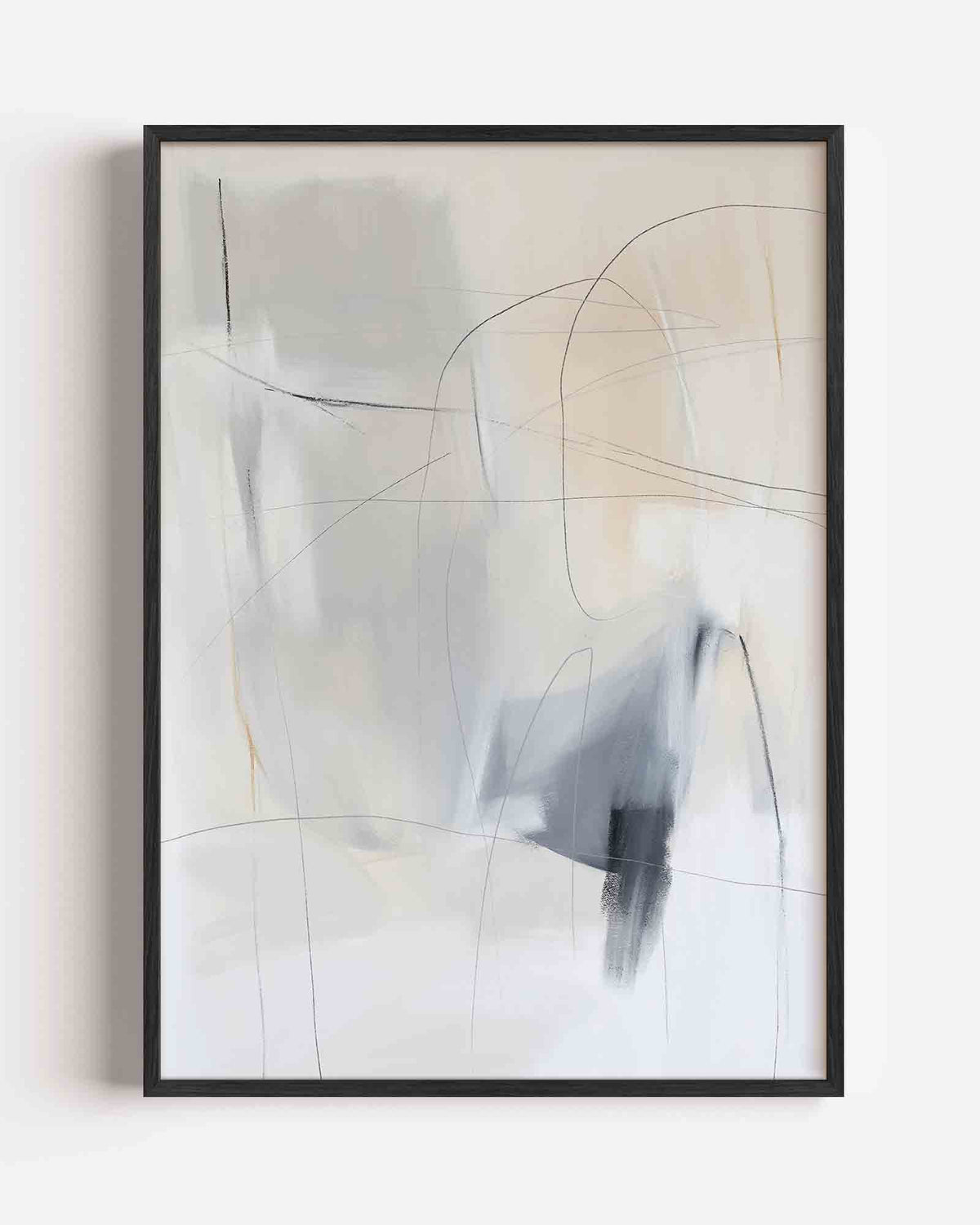 Abstracte lijnen – Kunst & Design poster als staande wanddecoratie