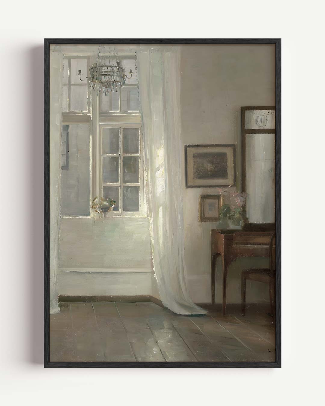 Rustieke Elegantie Interieur – vintage portret poster als wanddecoratie