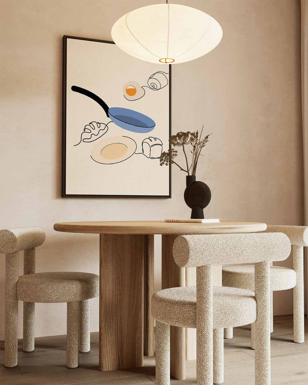 Ontbijt Ochtendglorie – canvas wanddecoratie in portret formaat