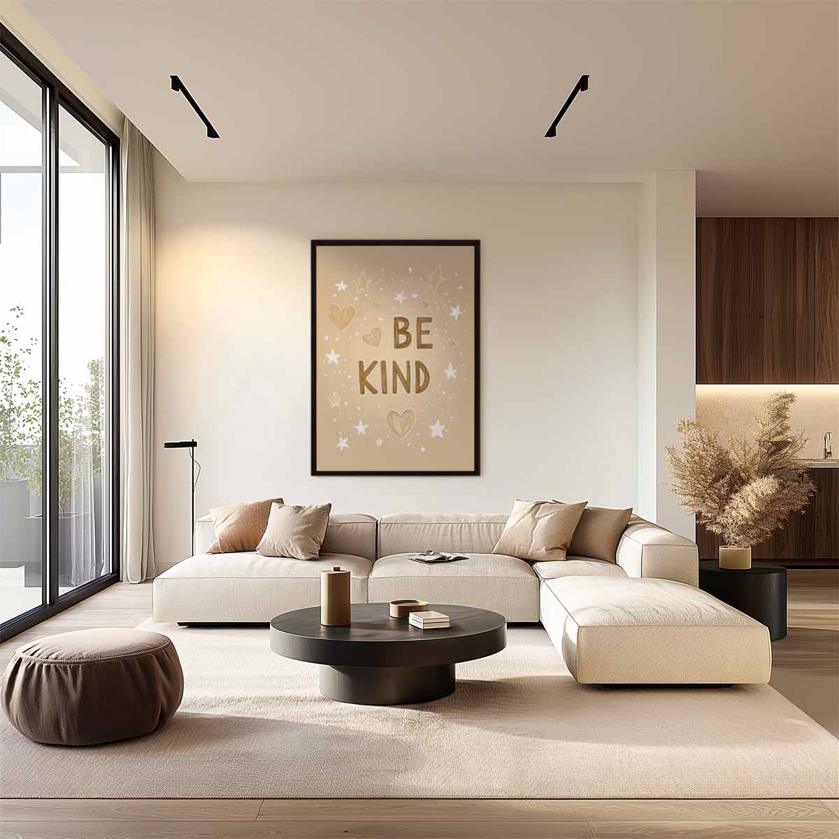 Be Kind Poster – dibond wanddecoratie in staand formaat