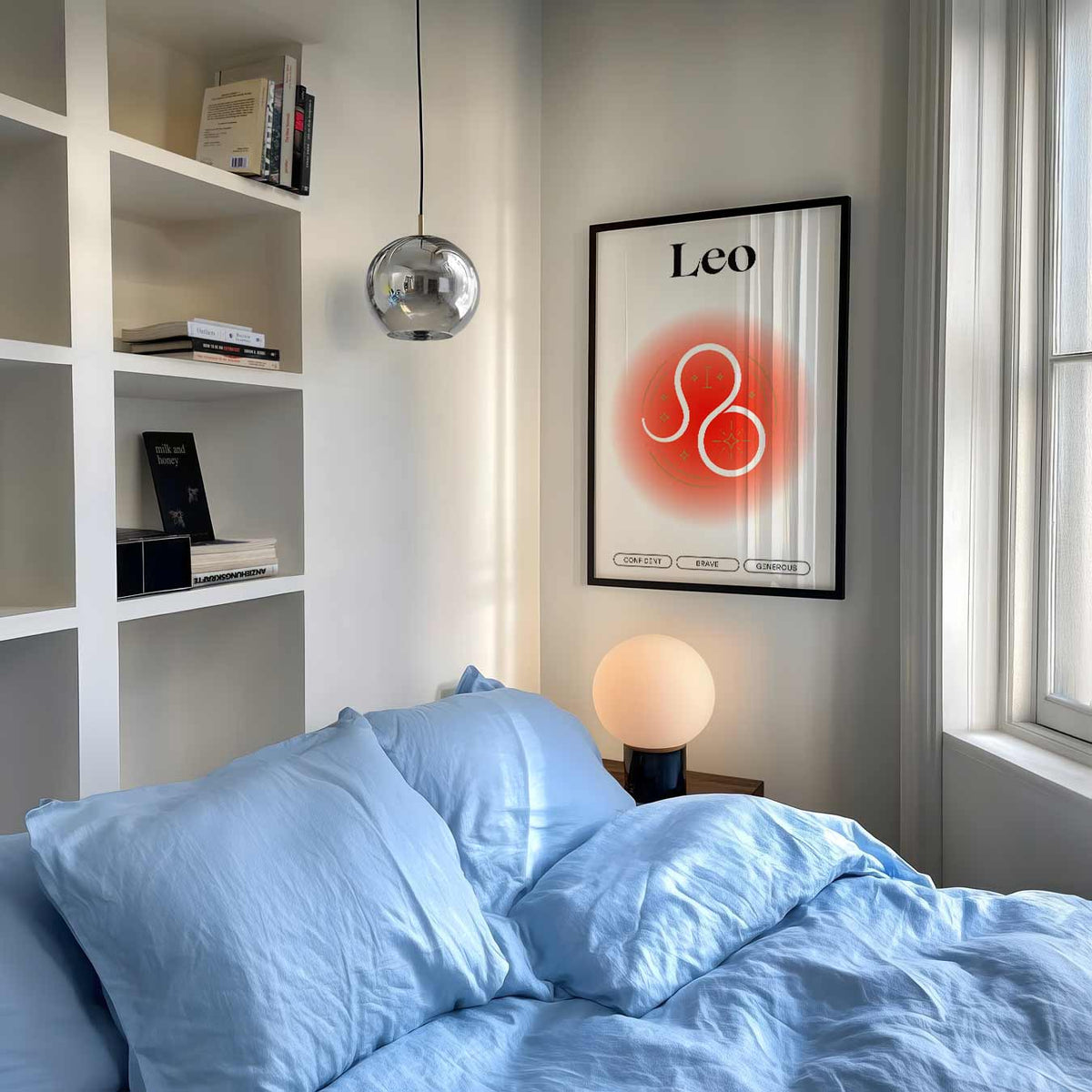 Stijlvolle Leo Astro – mindful poster als rustige wanddecoratie