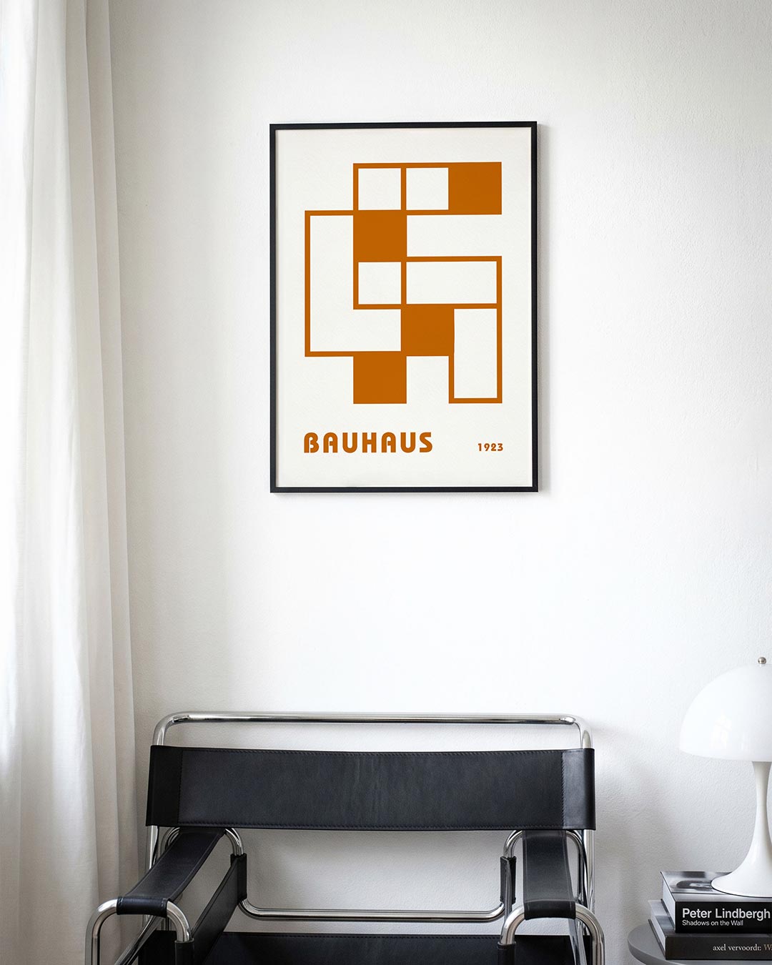 Vormstructuur en lijnen – moderne Bauhaus wandkunst als poster