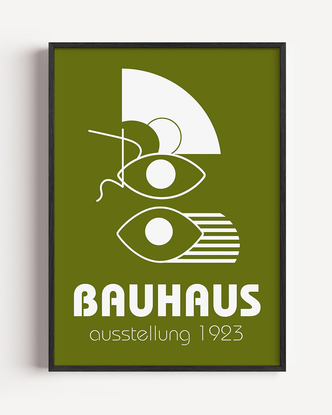 Vormen en vlakken – staande Bauhaus poster als wanddecoratie
