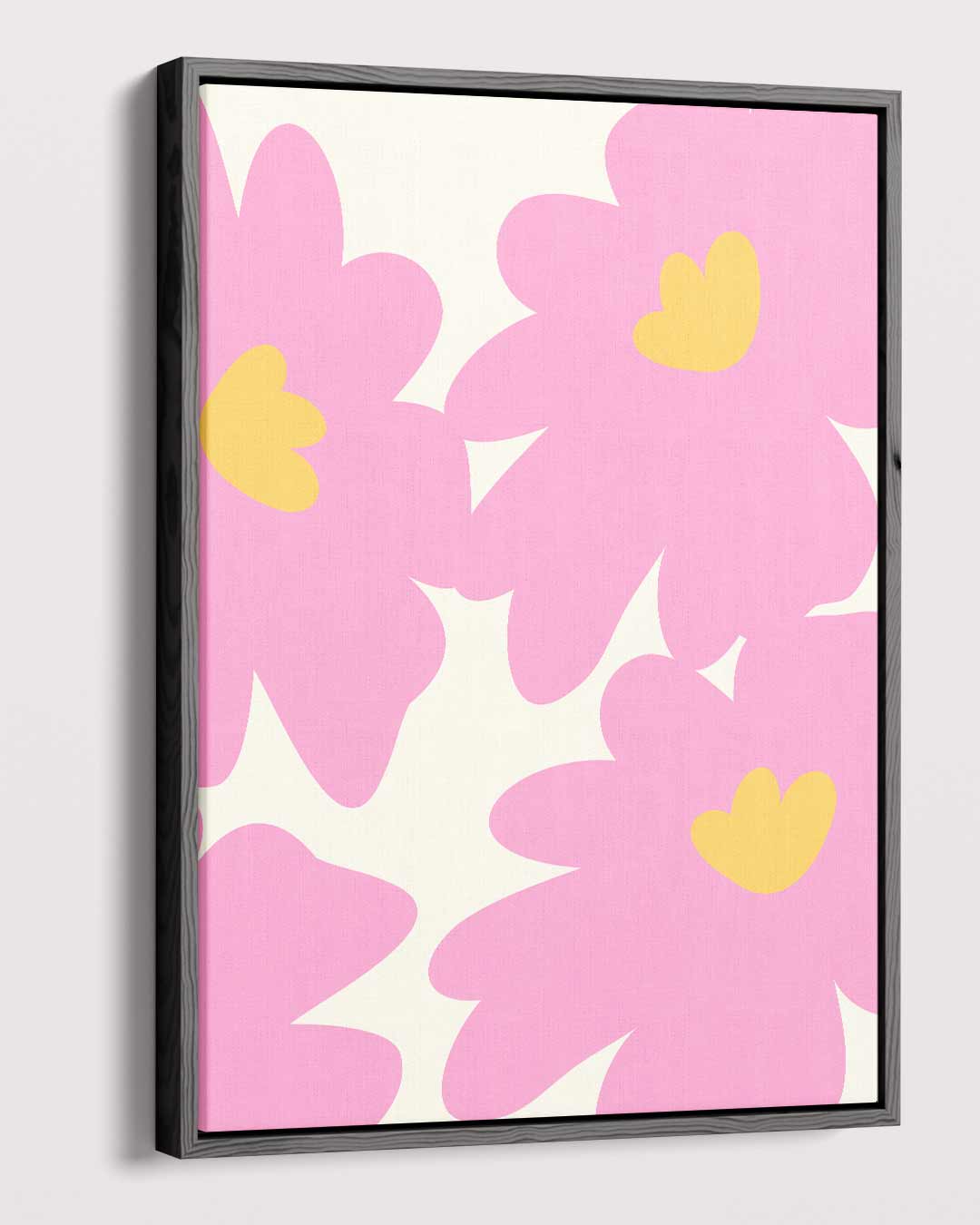 Vrolijk Bloemenpatroon – dibond kunstwerk als wanddecoratie