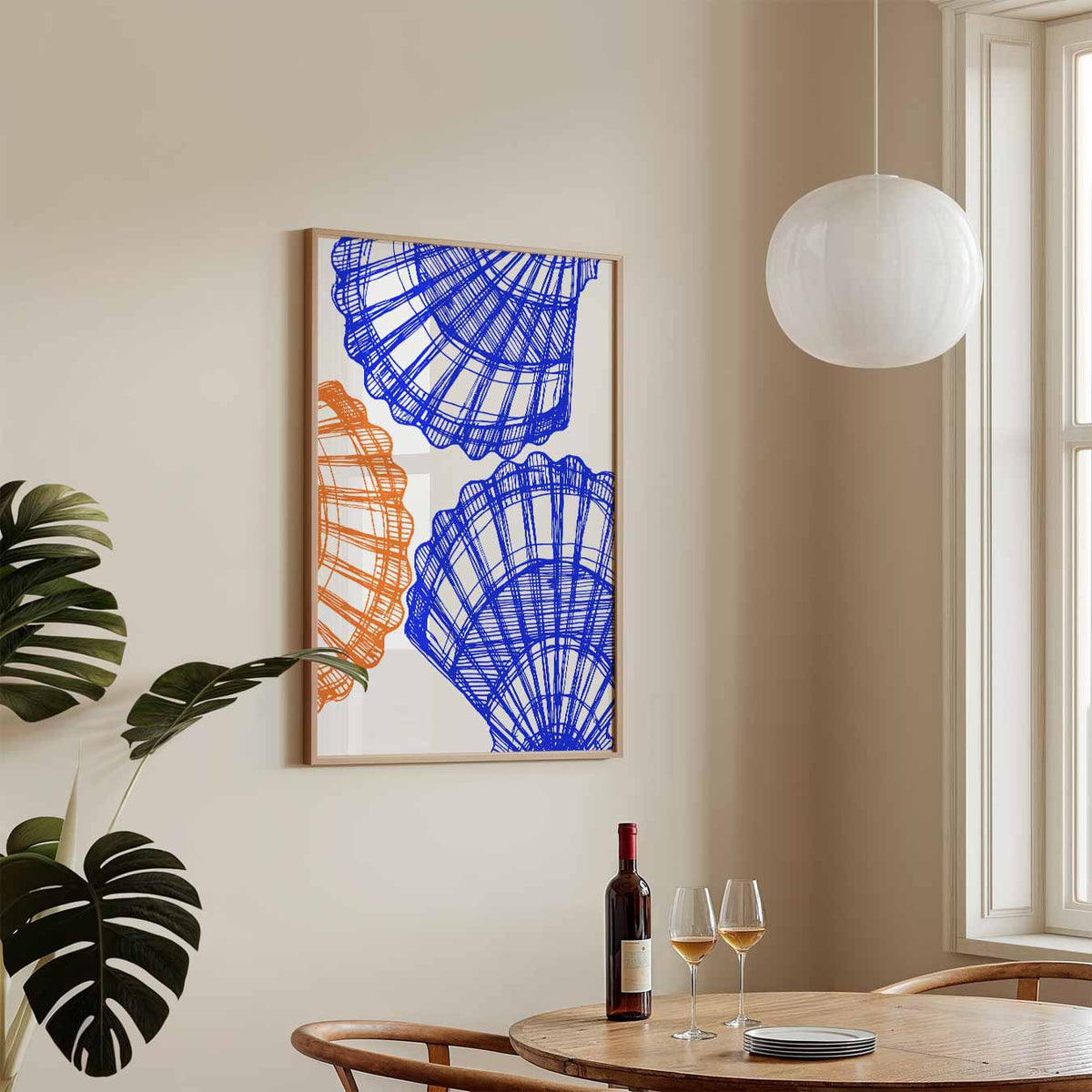 Zee- en Zomerstralen – zeedieren poster in staand formaat