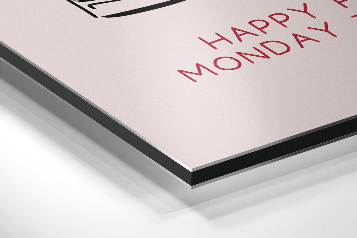 Happy Hour Illustratie – canvas kunstwerk als wanddecoratie