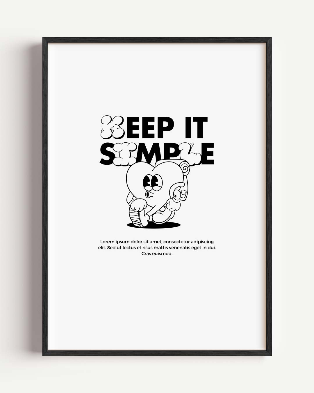 Keep It Simple – Popart en Streetart portret poster als wanddecoratie